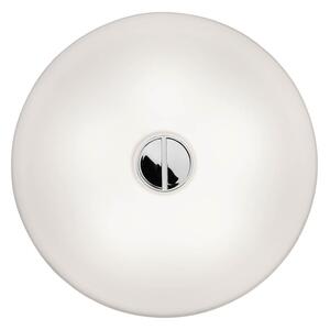 Plafoniera FLOS, BUTTON, dimmerabile, Bianco, Soggiorno, Vetro, Design