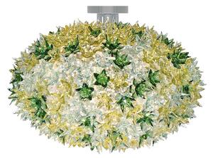 Plafoniera Kartell, Bloom C1, Verde, Soggiorno, Plastica, Design