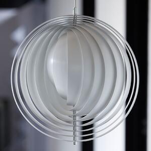 Lampada a sospensione Verpan, Moon, dimmerabile, Bianco, Soggiorno, Metallo, Design
