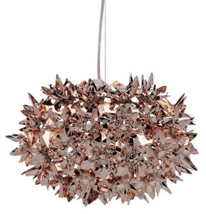 Lampada a sospensione Kartell, Bloom S2, Bronzo / Ottone anticato, Soggiorno, Plastica, Design