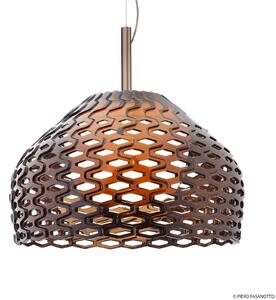 Lampada a sospensione FLOS, Tatou, dimmerabile, Marrone / Ruggine, Soggiorno, Plastica, Design