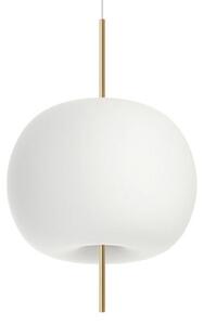 Lampada a sospensione kdln, Kushi, dimmerabile, Bianco, Soggiorno, Vetro, Design