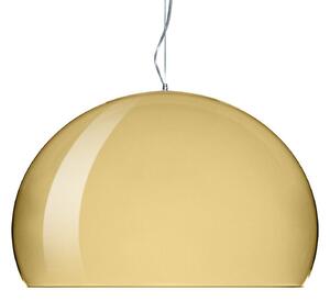 Lampada a sospensione Kartell, FL/Y, dimmerabile, Dorato / Ottone, Soggiorno, Plastica, Design