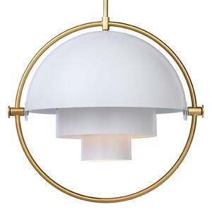 Lampada a sospensione GUBI, Multi-Lite, dimmerabile, Bianco, Soggiorno, Metallo, Design