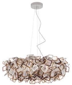 Lampada a sospensione Slamp, Clizia, dimmerabile, Arancione, Soggiorno, Plastica, Design