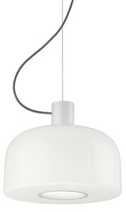 Lampada a sospensione FLOS, Bellhop Glass S1, dimmerabile, Bianco, Soggiorno, Vetro, Design