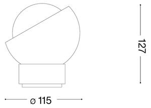 Ideal Lux - Lampada LED da tavolo BLOOM 1xG9/3W/230V oro/beige fumé
