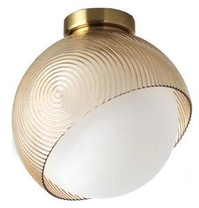 Ideal Lux - Plafoniera BLOOM 1xE27/42W/230V, diam. 22 cm, oro/beige fumé