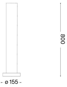 Ideal Lux - Lampada da esterno EDO OUTDOOR 1xGX53/15W/230V 80 cm IP65 marrone