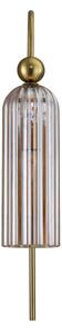 Applique PIEGA 1xE14/40W/230V ottone/beige fumé