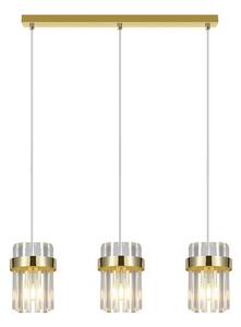 Lampadario a cavo VETRO 3xE14/10W/230V dorato