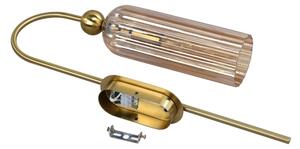 Applique PIEGA 1xE14/40W/230V ottone/beige fumé