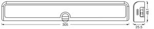 Osram - Lampada sottopensile LED dimmerabile con sensore LINEAR LED/3,8W/5V 30cm bianco