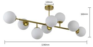 Lampadario a stelo DORADO 8xE14/40W/230V dorato