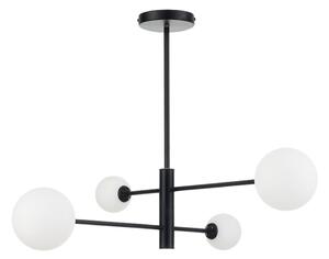 Lampadario su asta DORADO 4xG9/40W/230V nero