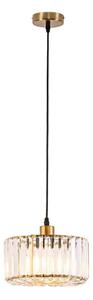 Lampadario a sospensione su cavo VETRO 1xE27/60W/230V dorato