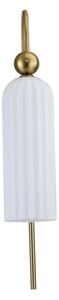 Lampada da parete PIEGA 1xE14/40W/230V ottone/bianco