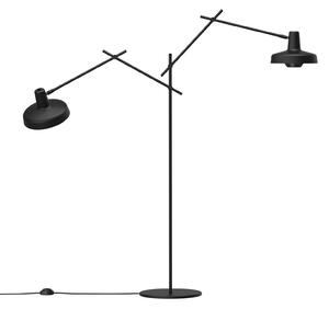 Lampada da terra GRUPA, Arigato, Nero, Studio / Ufficio, Metallo