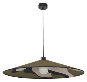 Lampada a sospensione MARKET SET, Sonia Laudet, dimmerabile, Verde, Soggiorno, Tessuto / Tessile, Design
