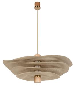 Lampada a sospensione MARKET SET, Rivage L, Beige, Soggiorno, Tessuto / Tessile, Design
