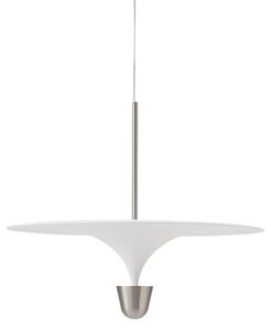 Lampada a sospensione New Works, Kantarell, dimmerabile, Bianco, Sala da pranzo, Metallo, Design