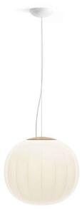 Lampada a sospensione Luceplan, dimmerabile, Legno, Soggiorno, Vetro