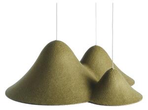 Lampada a sospensione LOOM DESIGN, dimmerabile, Verde, Soggiorno, Alluminio