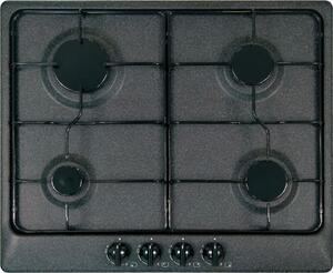 Plados STAR60 Piano Cottura 4 Fuochi a Gas colore Black Matt