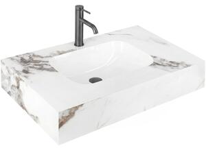 Lavabo sospeso REA Aresa Cold Jade 80