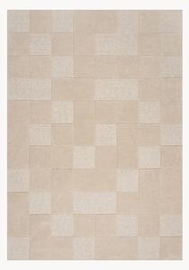 Tappeto in lana fatto a mano a pelo alto-basso Checkerboard