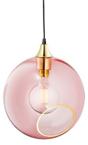 Lampada a sospensione DESIGN BY US, Ballroom XL, dimmerabile, Rosa / Rosé, Soggiorno, Vetro, Design