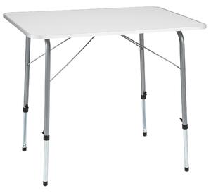 Tectake 402173 tavolo da campeggio regolabile in altezza 80x60x68 cm - grigio
