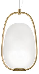 Lampada a sospensione kdln, Lannà, dimmerabile, Dorato / Ottone, Soggiorno, Vetro, Design