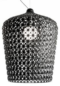 Lampada a sospensione Kartell, Kabuki, Nero, Soggiorno, Plastica, Design