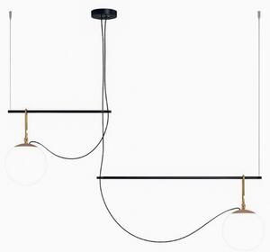 Lampada a sospensione Artemide, nh S3 2, dimmerabile, Dorato / Ottone, Soggiorno, Metallo, Design