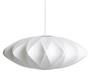 Lampada a sospensione HAY, Nelson Saucer Bubble Crisscros, dimmerabile, Bianco, Soggiorno, Plastica, Design