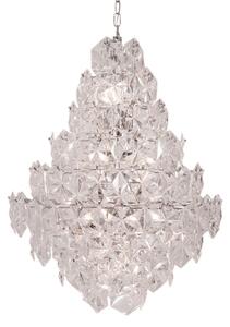 Lampada a sospensione By Rydéns, Monarque Grande, dimmerabile, Trasparente, Soggiorno, Plastica, Design
