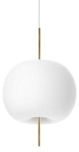 Lampada a sospensione kdln, Kushi, dimmerabile, Bianco, Soggiorno, Vetro, Design