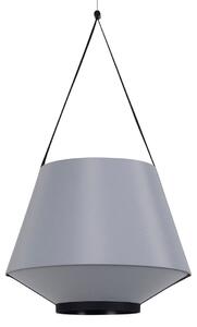Lampada a sospensione Forestier, Carrie S, dimmerabile, Grigio, Soggiorno, Tessuto / Tessile, Design