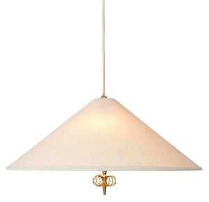 Lampada a sospensione GUBI, 1967, dimmerabile, Bianco, Soggiorno, Tessuto / Tessile, Design