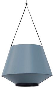 Lampada a sospensione Forestier, Carrie S, dimmerabile, Blu, Soggiorno, Tessuto / Tessile, Design