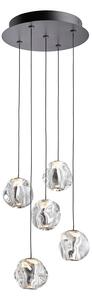 Lampada a sospensione LOOM DESIGN, Ice Ball, dimmerabile, Metallizzato, Soggiorno, Metallo, Moderno