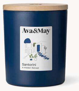 Candela profumata Santorini (rosmarino, fava tonka e cedro)