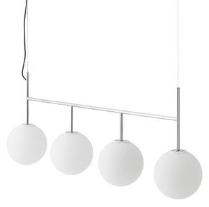 Lampada a sospensione Audo Copenhagen, TR Bulb Frame, dimmerabile, Bianco, Soggiorno, Vetro, Design