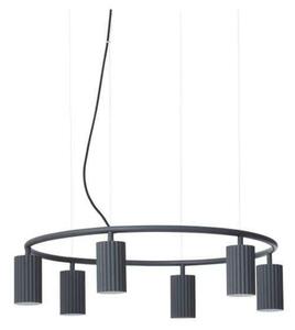 Lampada a sospensione Pholc, Nero, Sala da pranzo, Alluminio