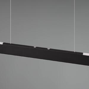 Trio Lighting Lampada a sospensione a LED Helios, nera, regolabile in altezza e