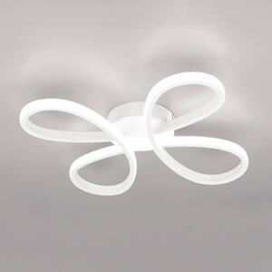 Trio Lighting Plafoniera Fly LED, bianco opaco, 4.000 K, 40 cm x 40 cm