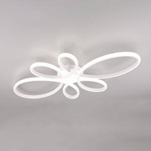 Trio Lighting Plafoniera Fly LED, bianco opaco, 4.000 K, 83 cm x 45 cm