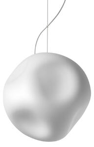 Lampada a sospensione Foscarini, Hoba Media, dimmerabile, Bianco, Soggiorno, Vetro, Design