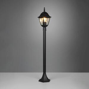 Trio Lighting Lampione Livenza, nero, altezza 100 cm, alluminio, IP44